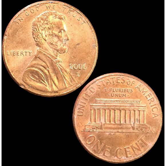 2006D Lincon Cent Error Coin READ possible Doubled Die Die Clash - Picture 1 of 11